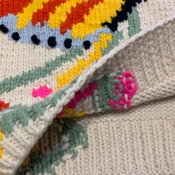 ⛔️SOLD⛔️Auth.TORY BURCH 100% eco wool handknit sweater - Picture 6 of 14